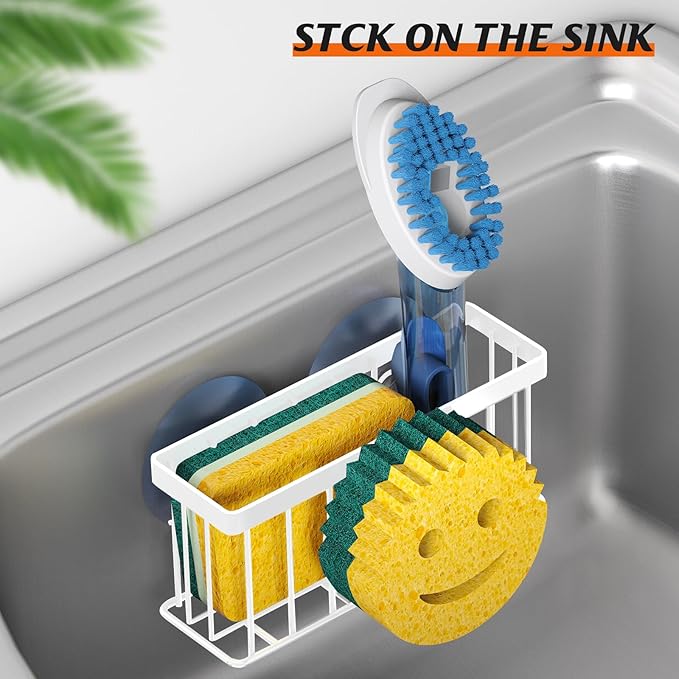 Sponge Holder Smiley Face, Sink Caddy, Kitchen Organizer