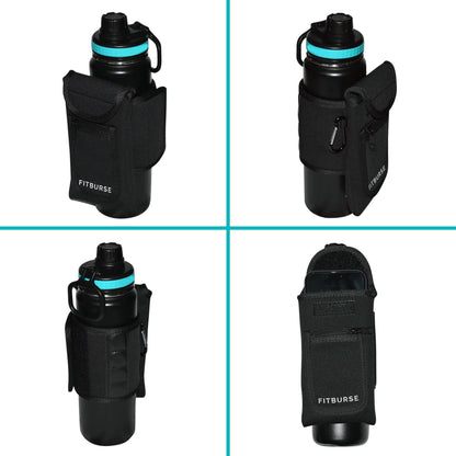 Fitburse Magnetic Water Bottle Holder for Cell Phones, Keys, Wallets and More! Gym, Fitness Indoor/Outdoor Activities