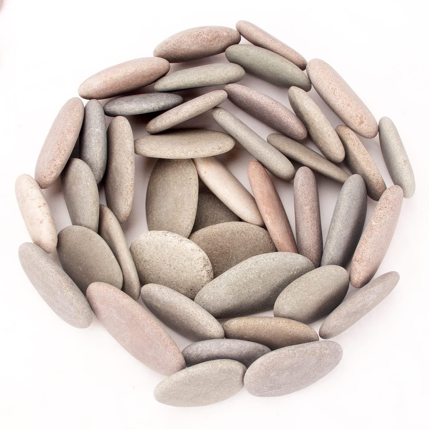 BLXQI Painting Rocks, 97-105 PCS, 18 Pounds, 2.33"-3.72" Size, DIY Craft Rocks, Natural Stones