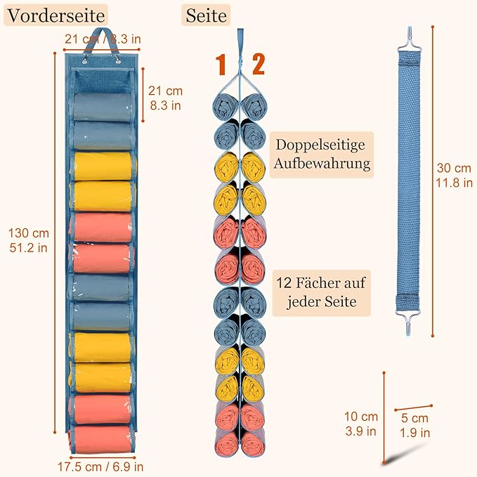 Lirex Hanging Yoga Legging Storage Organizer