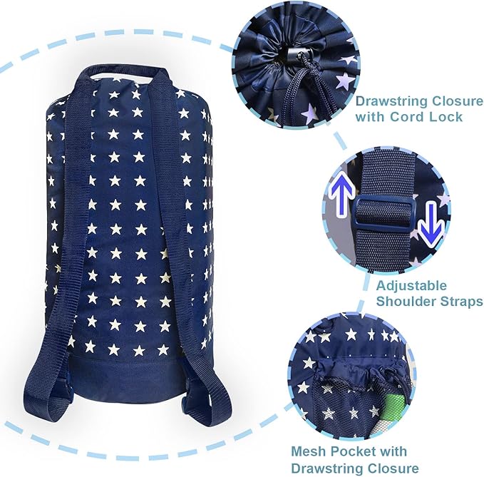 Dalykate Backpack Laundry Bag, Laundry Backpack