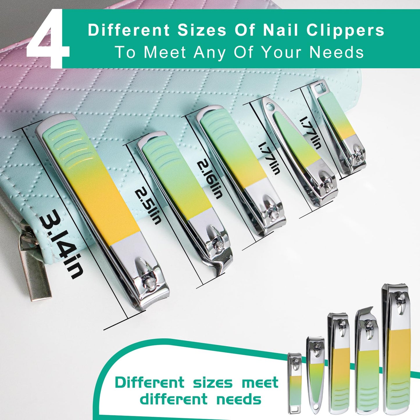 Manicure Set 30 in 1 Nail Clipper set, REDFLOW nail clippers, fingernail & toenail clippers, Manicure Tools, pedicure tools, Suitable for Travel Manicure Kit, Nail Set Kit With Everything Profe