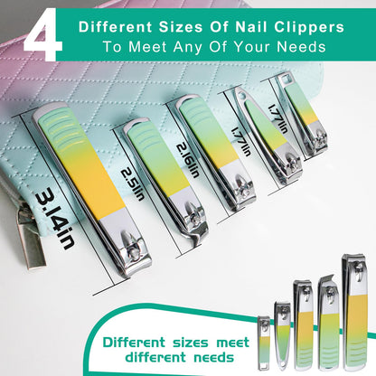 Manicure Set 30 in 1 Nail Clipper set, REDFLOW nail clippers, fingernail & toenail clippers, Manicure Tools, pedicure tools, Suitable for Travel Manicure Kit, Nail Set Kit With Everything Profe