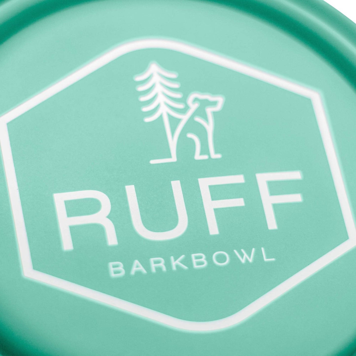Ruff Products BarkBowl (800ml) - Collapsible Dog Bowl (Tiffany Blue) Premium Quality, Platinum-Cured Food Grade Silicone, No Plastic Rim, Food Safe, Large Travel Bowl