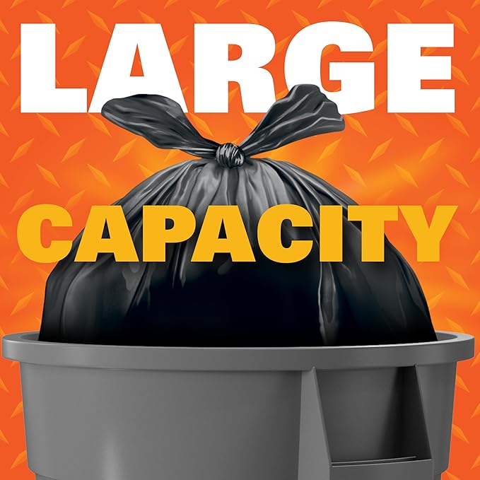 Hefty Easy Flaps Multipurpose Large Trash Bags, 30 Gallon