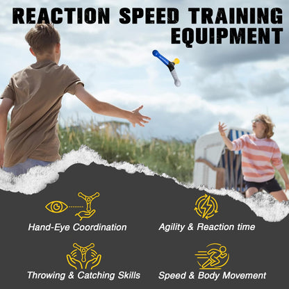Hand Eye Coordination Trainer for Reaction Speed & Agility Training | Reflex Catch Training Tool to Improve Focus, Balance & Coordination for Sports, Fitness, and Team Practice