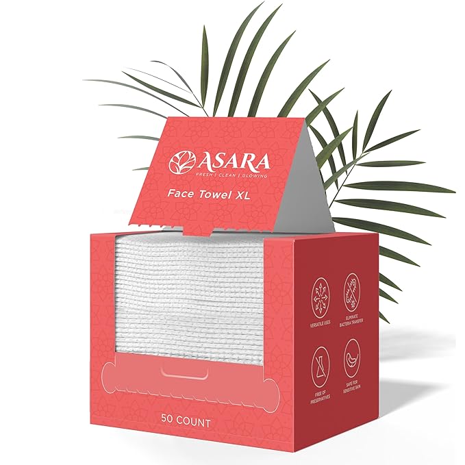 Clean Face Towels Disposable XL Facial Wipes | Add Water As a Makeup Remover |