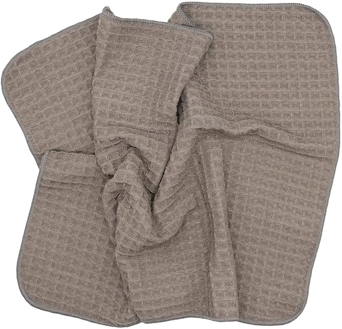 Waffle Weave Thick Microfiber Dish Drying Towels Absorbent Tea & Hand Towel