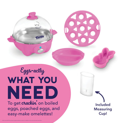 DASH Rapid Egg Cooker: 6 Egg Capacity Electric Egg Cooker for Hard Boiled Eggs, Poached Eggs, Scrambled Eggs, or Omelets with Auto Shut Off Feature - Aqua, 5.5 Inch (DEC005AQ)