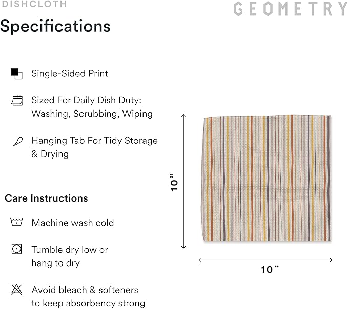 GEOMETRY Kitchen Dish Cloths