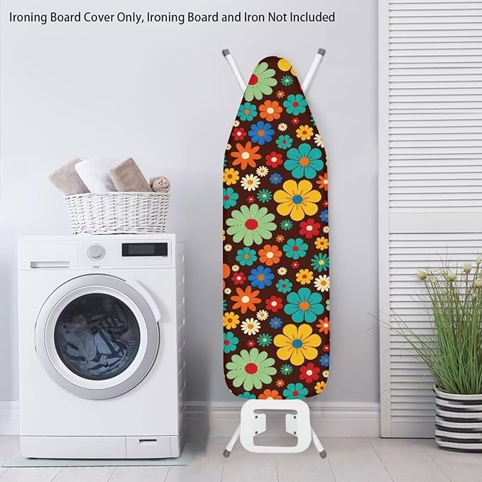 Hippie Flower Design Extra Thick Ironing Board Covers