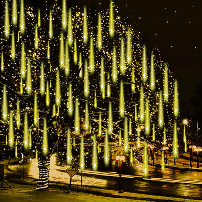 Adecorty Christmas Lights Outdoor, UL Certified Falling Rain Drop Light