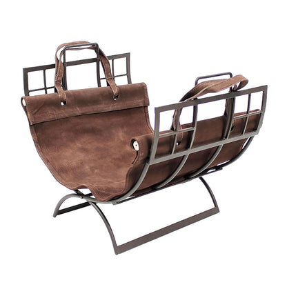 Minuteman International Arts & Craft Log Holder w/Suede Carrier
