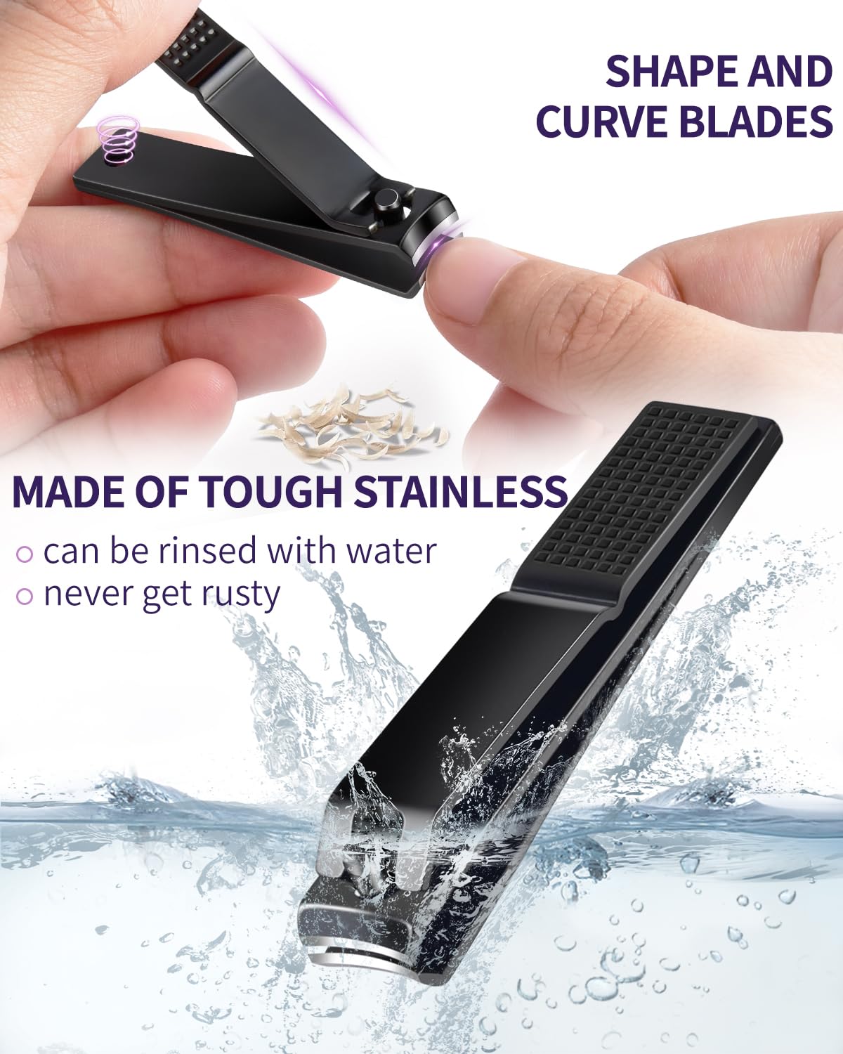 MORGLES Tweezers Set and Nail Clippers, 9 Pcs Stainless Steel Tweezers Kit for Men Professional Manicure Set for Men Grooming Kit with Leather Travel Case