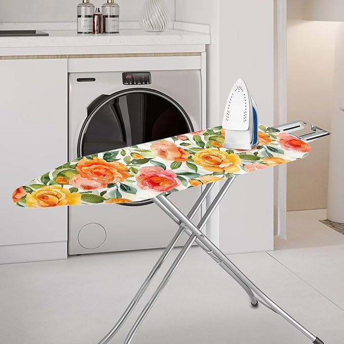 Rose Ironing Board Cover with Padding, Standard Size Replacement Iron Board