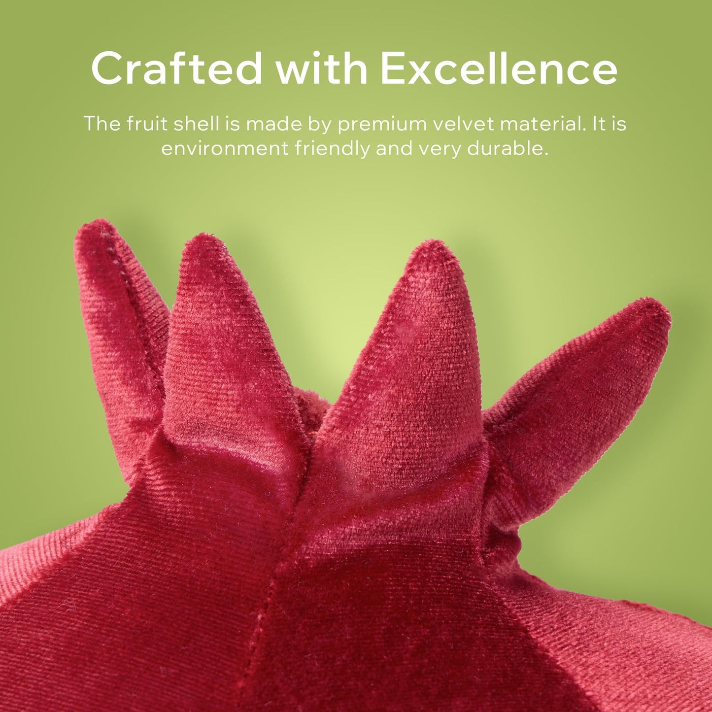 Phantoscope Papaya Shaped Throw Pillow, Fruit Themed Cushion for Couch, Bed and Chair, Pink, 10 x 15 inches