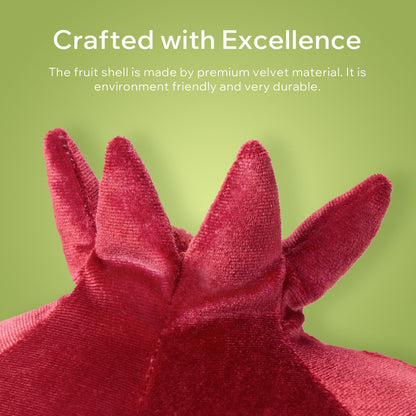 Phantoscope Papaya Shaped Throw Pillow, Fruit Themed Cushion for Couch, Bed and Chair, Pink, 10 x 15 inches