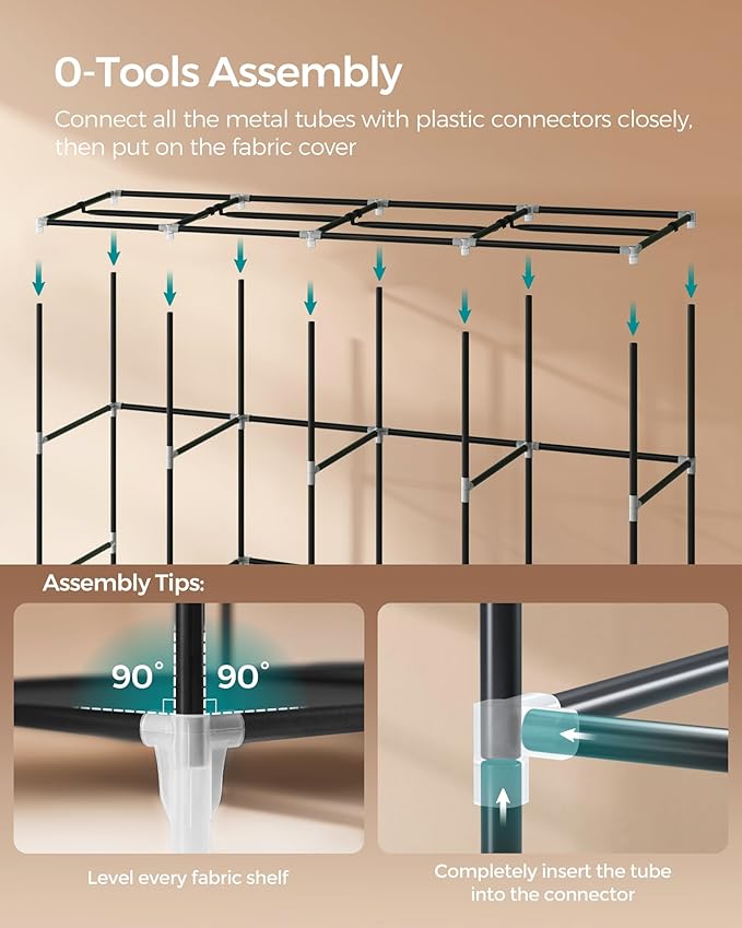 SONGMICS Portable Closet, Wardrobe Closet Organizer