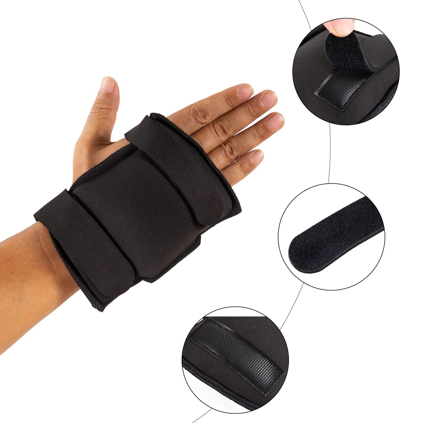 LJHYSD Weighted Gloves for Tremors, Weighted Utensils for Hand Tremors and Parkinsons Patients, Hand Stability Aid, Adjustable Weighted Hand Writing Glove, 1 Pair