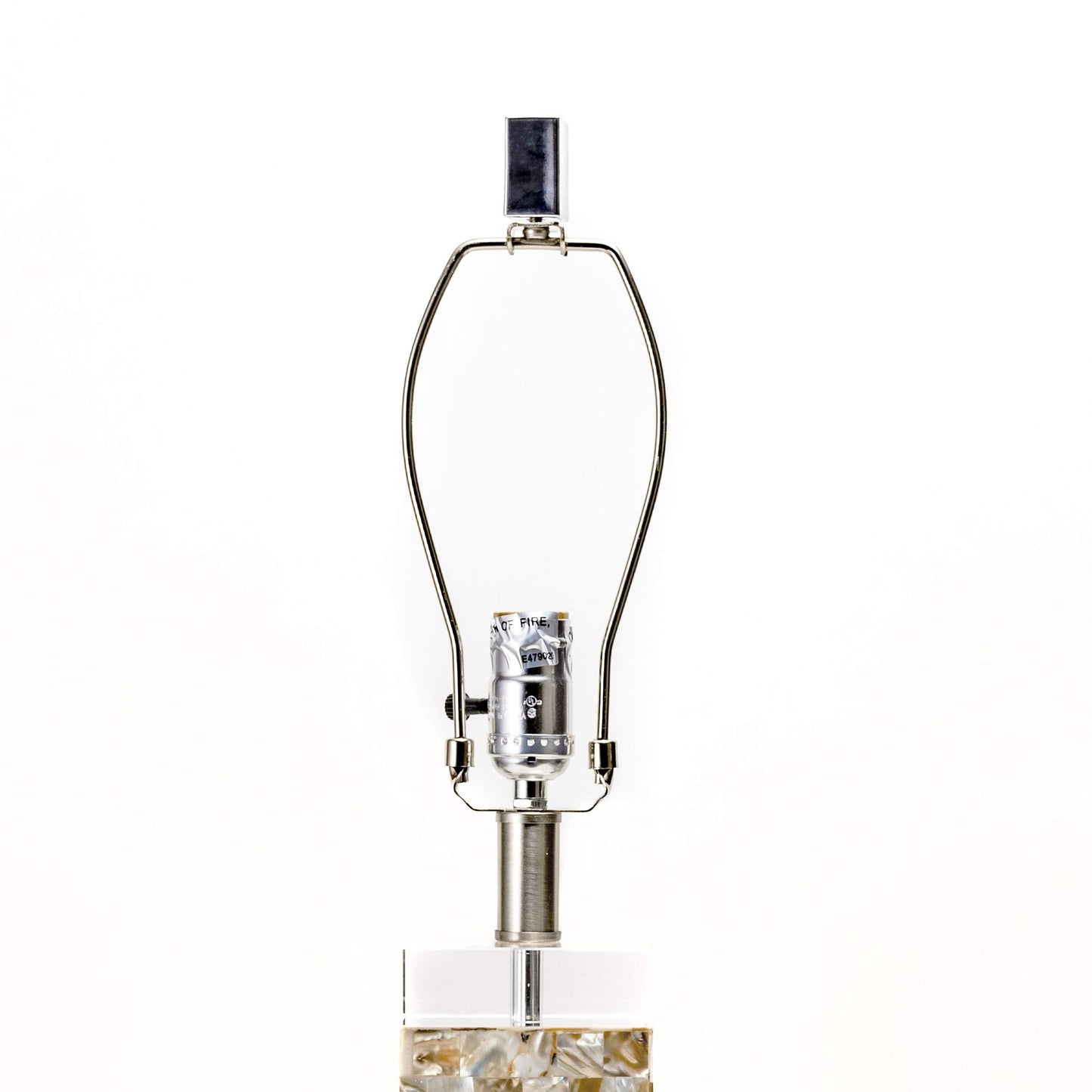 nuLOOM Houston 29" Crystal & Iron Mosaic Table Lamp