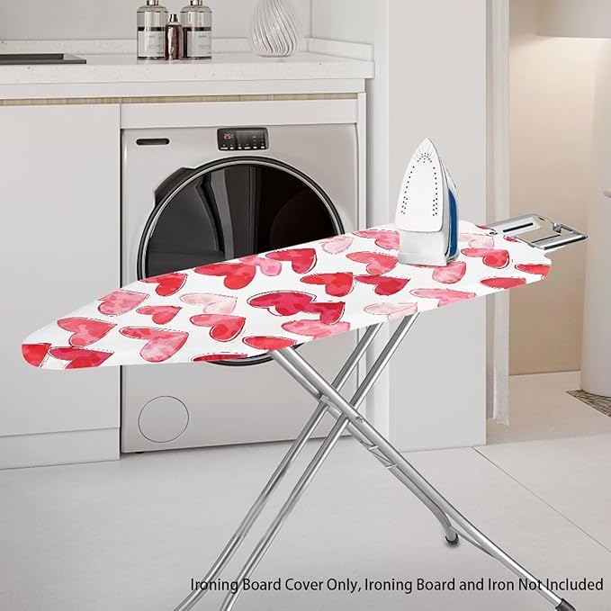 Heart Cartoon Ironing Board Cover Romantic Standard Size 15″x54″ Ironing Board