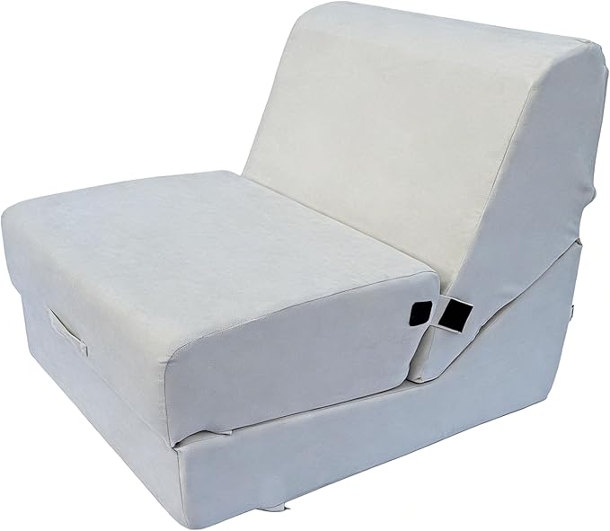 jela Luxury Indoor Chaise Lounge, Foldable Sofa Bed Chair