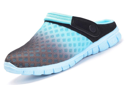 Men's Clogs Women's Summer Slippers Slip On Garden Shoes Lightweight Mules,Sky Blue,UK11/CN46
