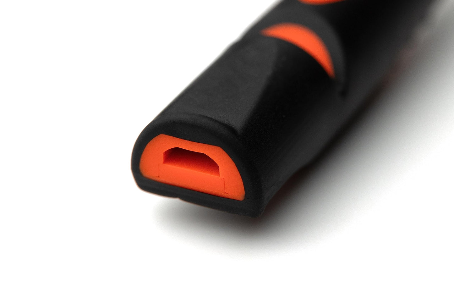 ACME Alpha 211.5 Professional Dog Training Whistle with Enhanced Ergonomic Grip. BPA-Free Plastic. 110 dBA. Long Range. Standardized Frequency. Weatherproof. Made in the UK (Black on Day Glow Orange)