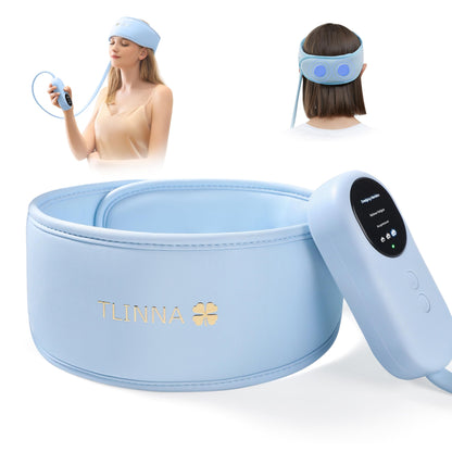 TLINNA Head Massager,Scalp Massager,Relief Headaches,Fatigue,Stress,Sleep aid,Hangover with Airbag Kneading,Constant Temperature Hot Compress for Head