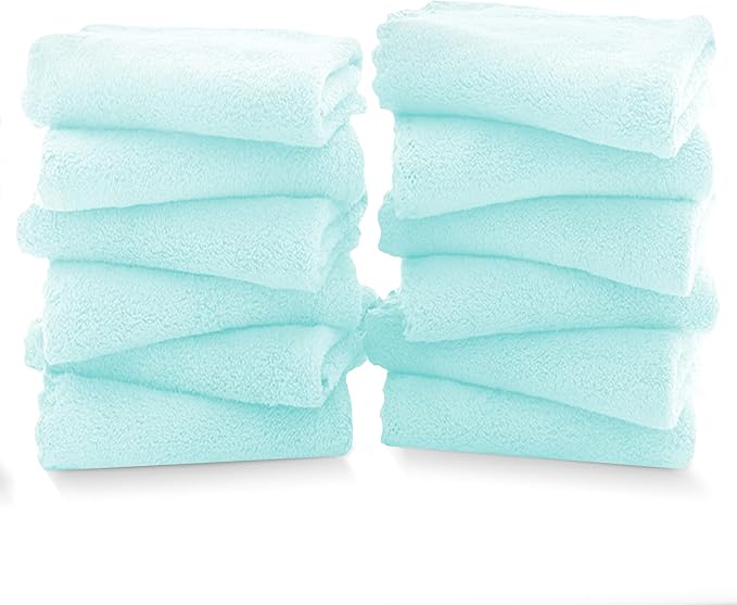 TENSTARS 12 Pack Premium Washcloths Set