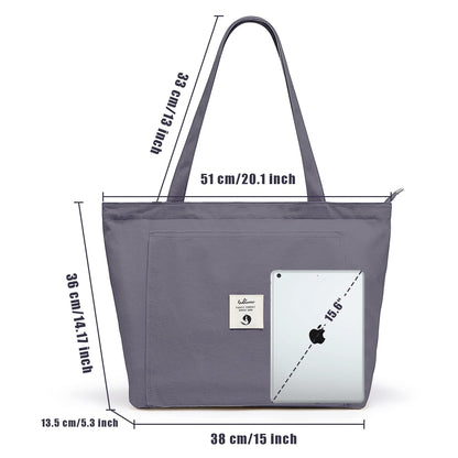 WLLWOO WLLWOO Yoga Bags for Women with Yoga Mats Bags Carrier Carryall Canvas Tote for Pilates Shoulder for Travel Office Beach Workout