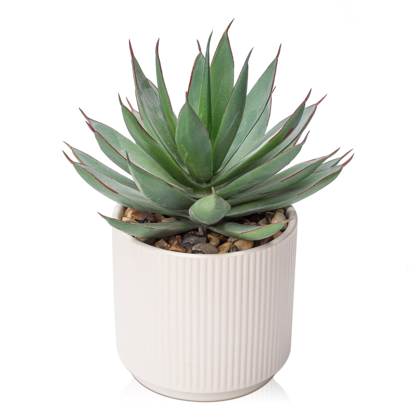 Briful Succulents Plants Artificial for Home Decor, Realistic Potted Fake Agave Plant, Cute Aloe Maguey Faux Plant, Bookshelf Tabletop Decor, Modern Farmhouse Home Bathroom Decorations