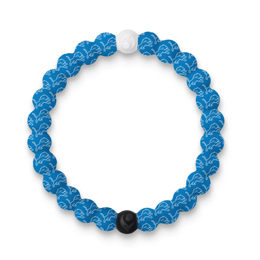 Lokai Silicone Beaded Bracelet for Men & Women, NFL Football Collection - Detroit Lions, Medium - Silicone Jewelry Fashion Bracelet Slides-On for Comfortable Fit