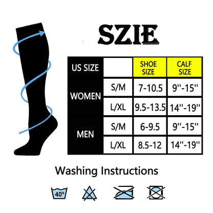 Compression Socks for Women & Men 8 Pairs 20-30 mmHg is Best Graduated Athletic, Running, Flight,Travel,Nurses (B-Multicoloured 03, Large-X-Large)