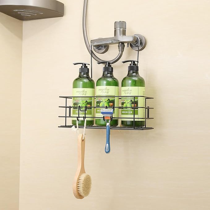 2pcs Single-Layer Shower Caddy Hanging Shower Orangizer Stainless Steel Shower