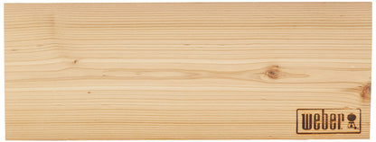 Weber Cedar Wood Smoking Planks - Large (40 x 15cm), 2-Pack, Sweet, mild Aroma, Ideal for Cheese, Vegetables, Fish, and Poultry, Made from Natural Wood Species (17831)