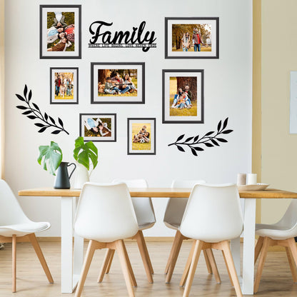AHYS Family Wall Decor Rustic Metal Family Signs for Farmhouse Home Living Room Bedroom Decor - 16.5"X7.5"
