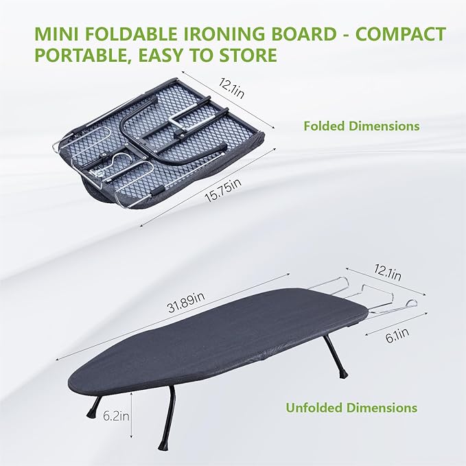 Foldable Table Top Ironing Board