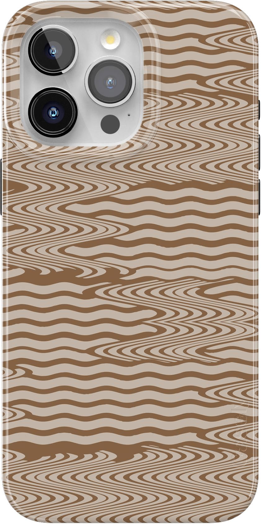 Casely iPhone 15 Pro Case | Fit Check | Neutral Checkerboard | Compatible with MagSafe | Classic Ultra Slim Design