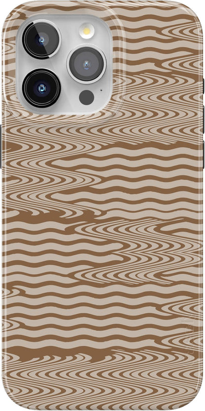 Casely iPhone 15 Pro Case | Fit Check | Neutral Checkerboard | Compatible with MagSafe | Classic Ultra Slim Design