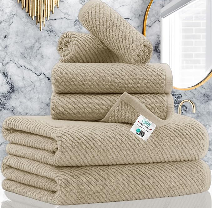 VOOVA & MOVAS Tan Bath Towels
