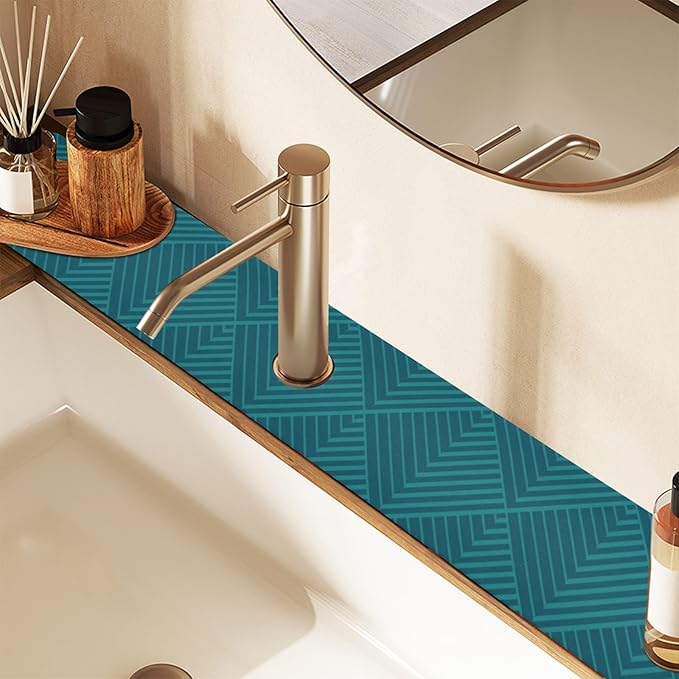 Kitchen Sink Splash Guard 1 PC 14.7 Inch Sink Faucet Mat Splash Guard