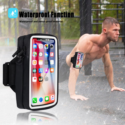 MOVOYEE Phone Holder for Running Armband, Cell Phone Purse Small Crossbody Bags for Women Kids, Sports Arm Bag for Men iPhone,Galaxy,Smartphones Carrier Pouch Fit Workout,Exercise,Gym,Hiking,Walking