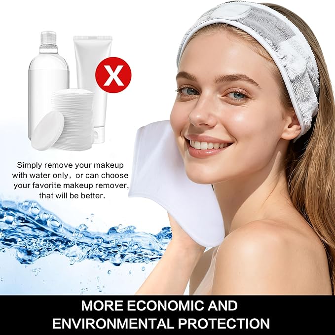 SINLAND Microfiber Facial Cloths Fast Drying Washcloth 8inch x 8inch Absorbent