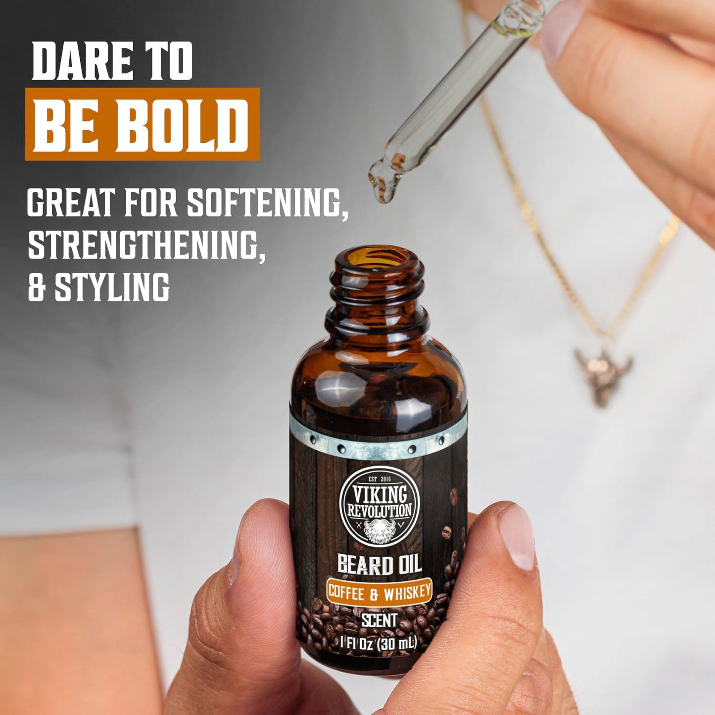 Beard Growth Kit - Oil, Balm, Serum, Derma Roller & Wooden Comb for Beard & Mustache Growth