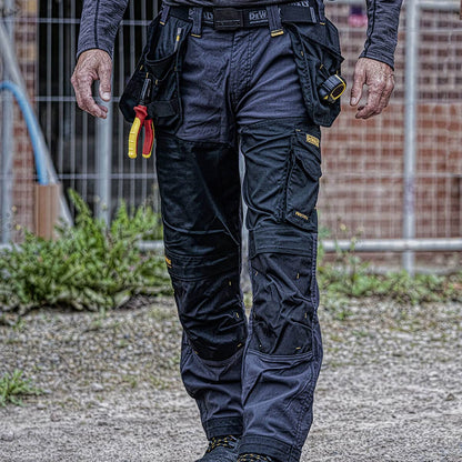 DEWALT Memphis Stretch Trouser 34W 31L Black/Grey