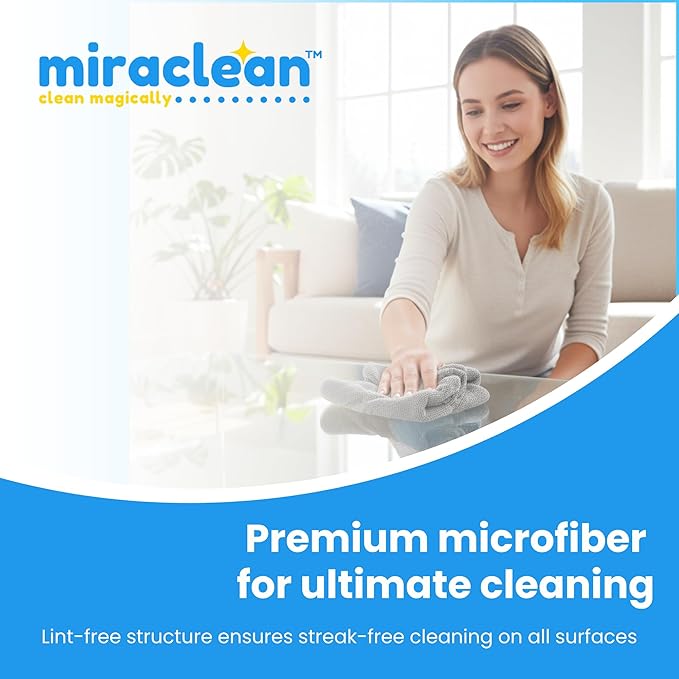 Microfiber Cleaning Cloth Grey 12 Pack Premium Microfiber Towels