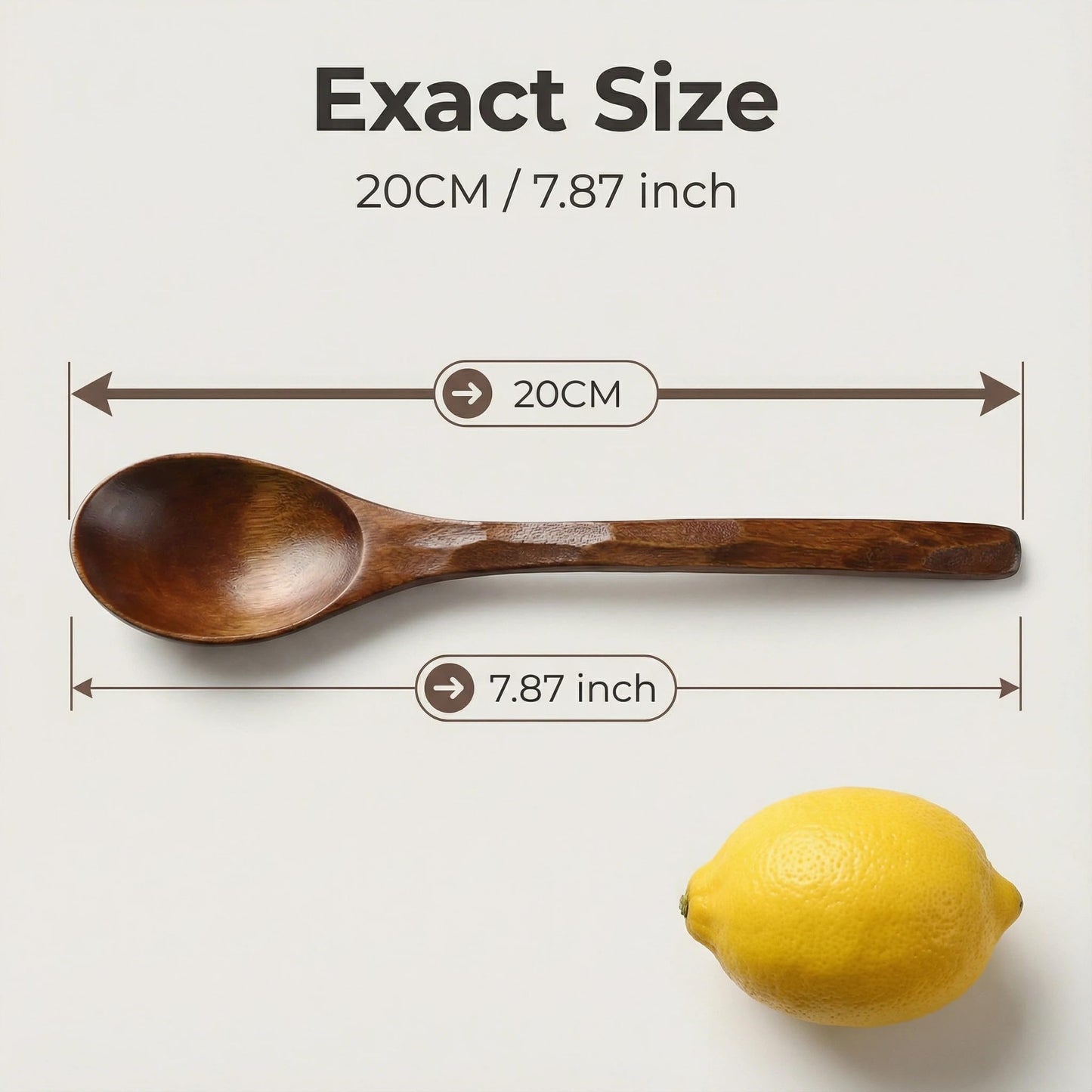 Diulazin Handmade Wooden Spoons for Eating, Japanese Ramen Spoon Set with Long Handle, Perfect for Rice, Desserts, and Cooking - Stylish Kitchen Utensils (6 PCS)