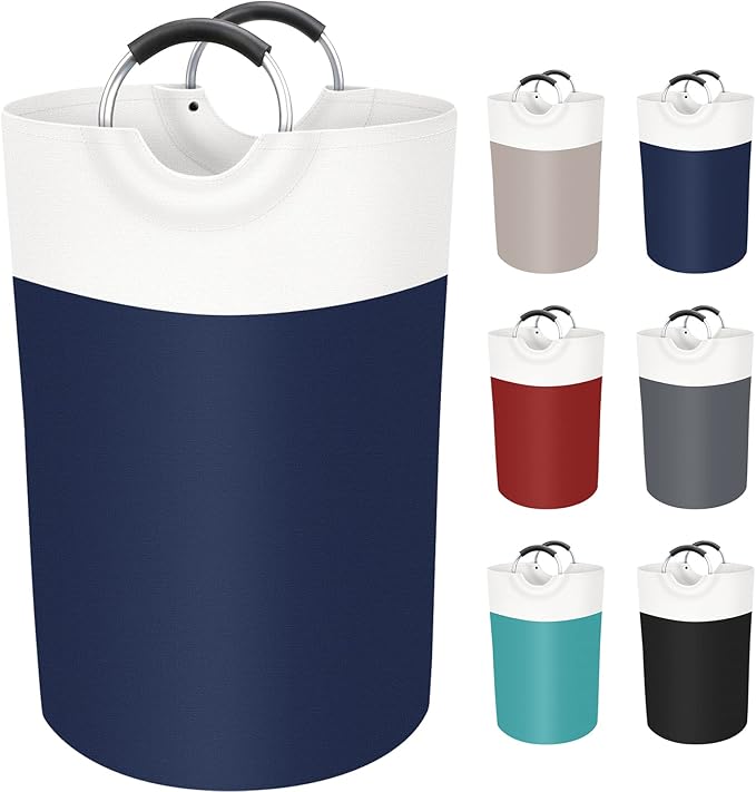 BlissTotes 75L Laundry Basket, Freestanding Laundry Hamper, Collapsible Dirty