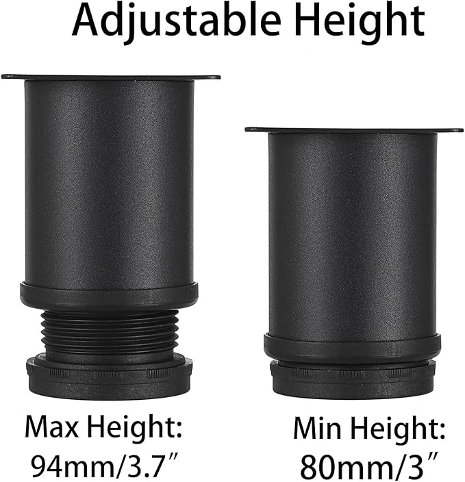 OwnMy 4PCS 3 Inch Stainless Steel Furniture Legs Feets Heavy Duty Metal Cabinet